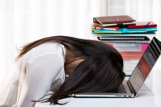 Woman suffering from burnout