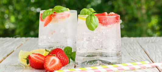 Strawberry Lemon Basil Detox Water