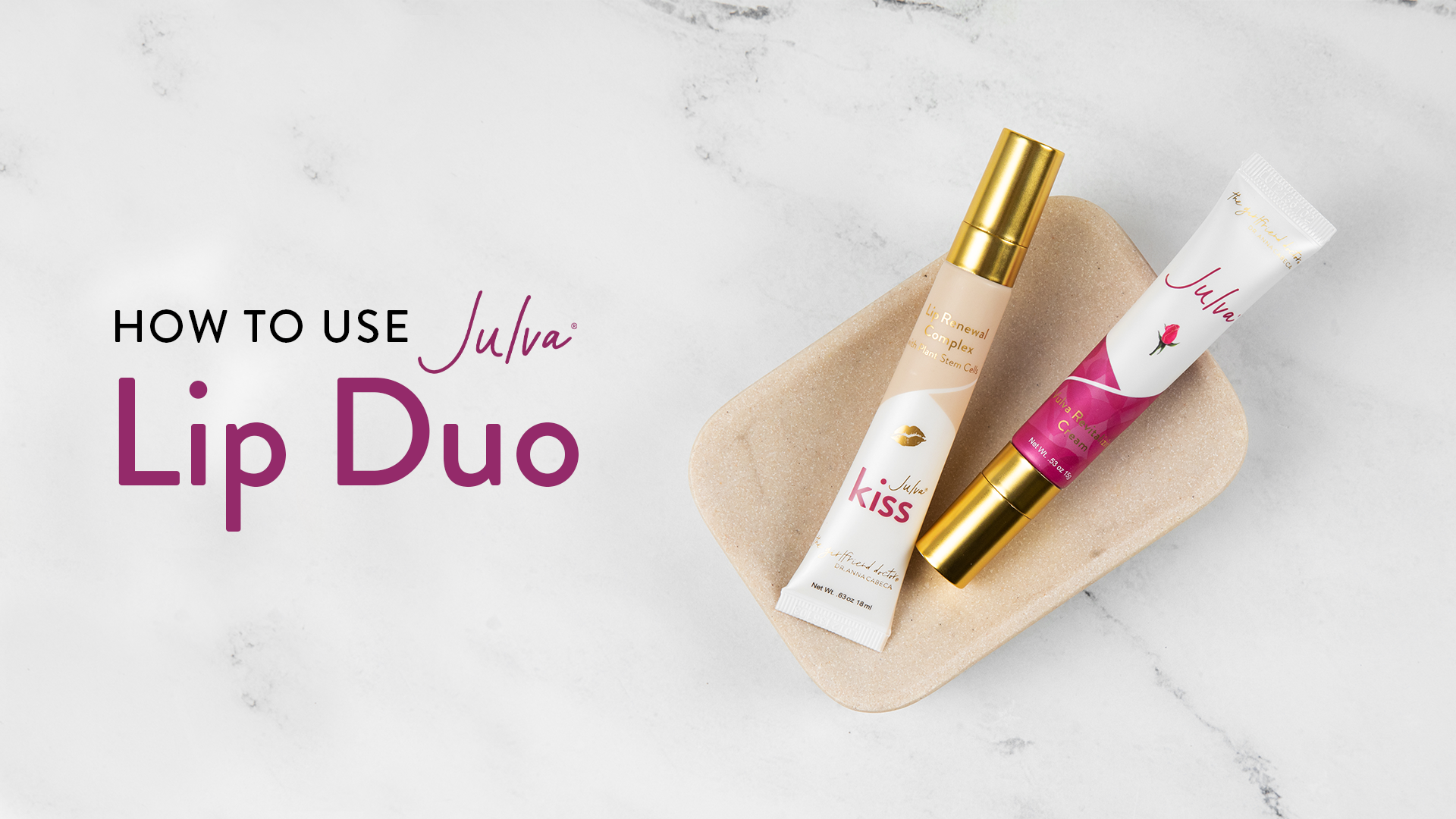 Load video: How to use Julva Lip Duo