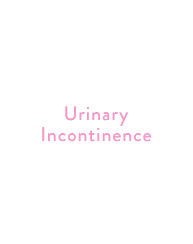 Urinary Incontinence: Loss of bladder control from slight leaks to complete loss of control