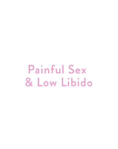 Painful Sex & Low Libido: Decreased sexual drive and enjoyment