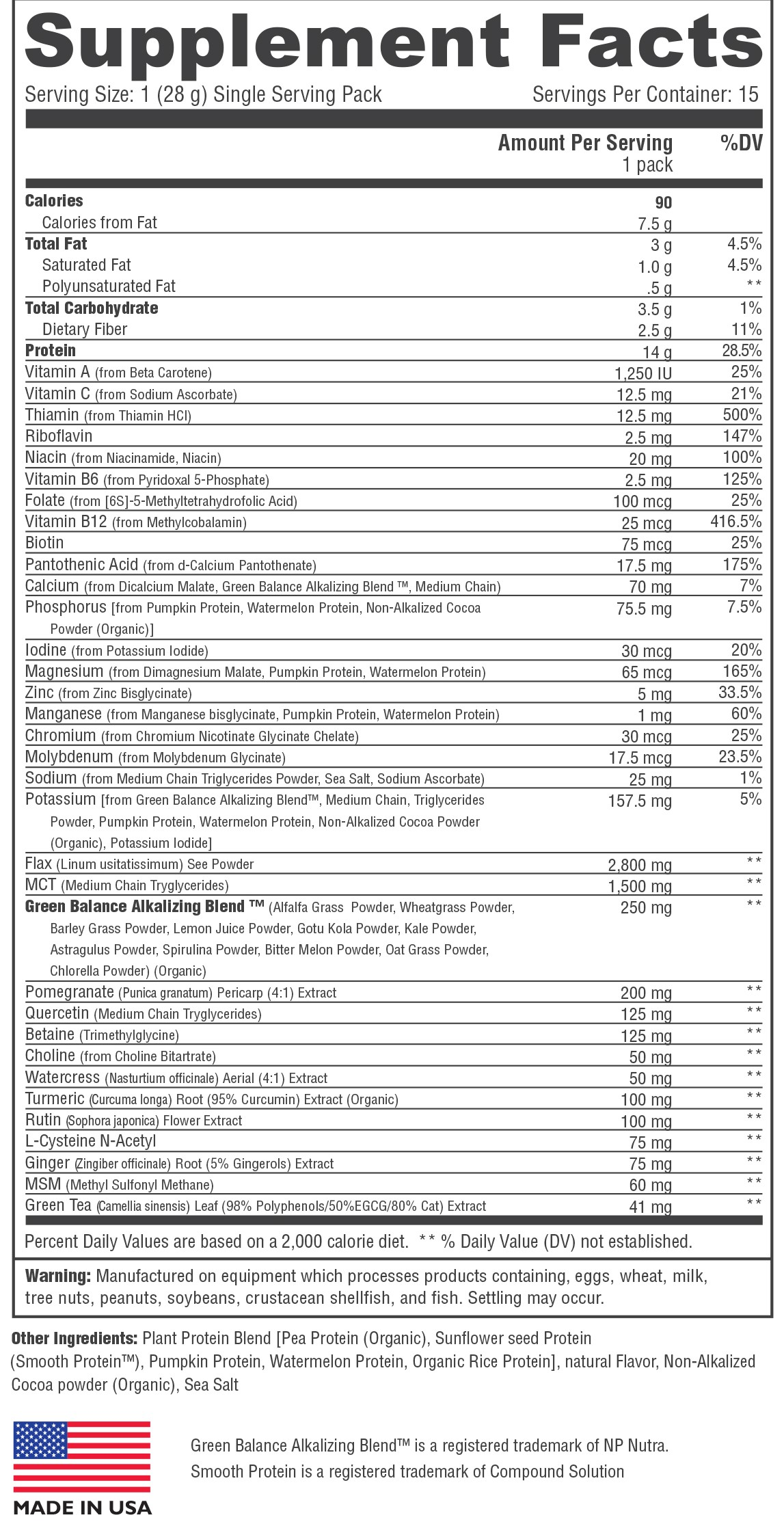 Keto-Green® Shake 3 Servings