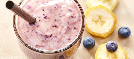 Blueberry and Banana Mighty Maca Smoothie