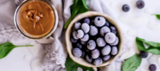Blue berries and nut butter 