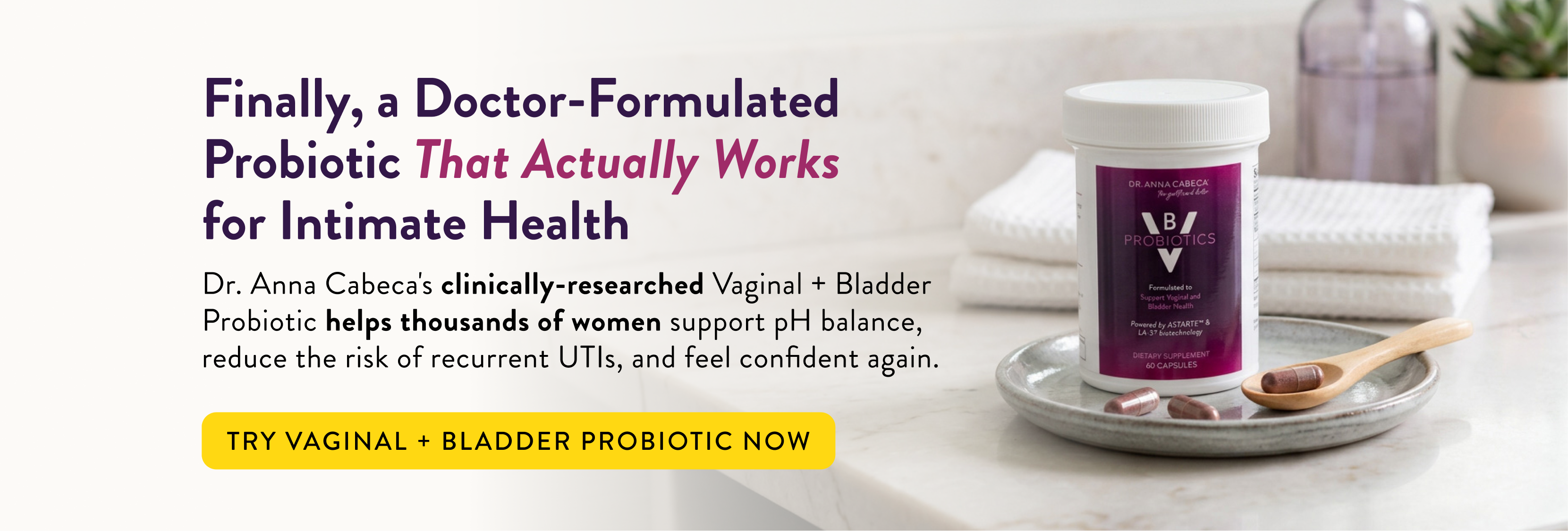 Vaginal and Bladder Probiotic container 