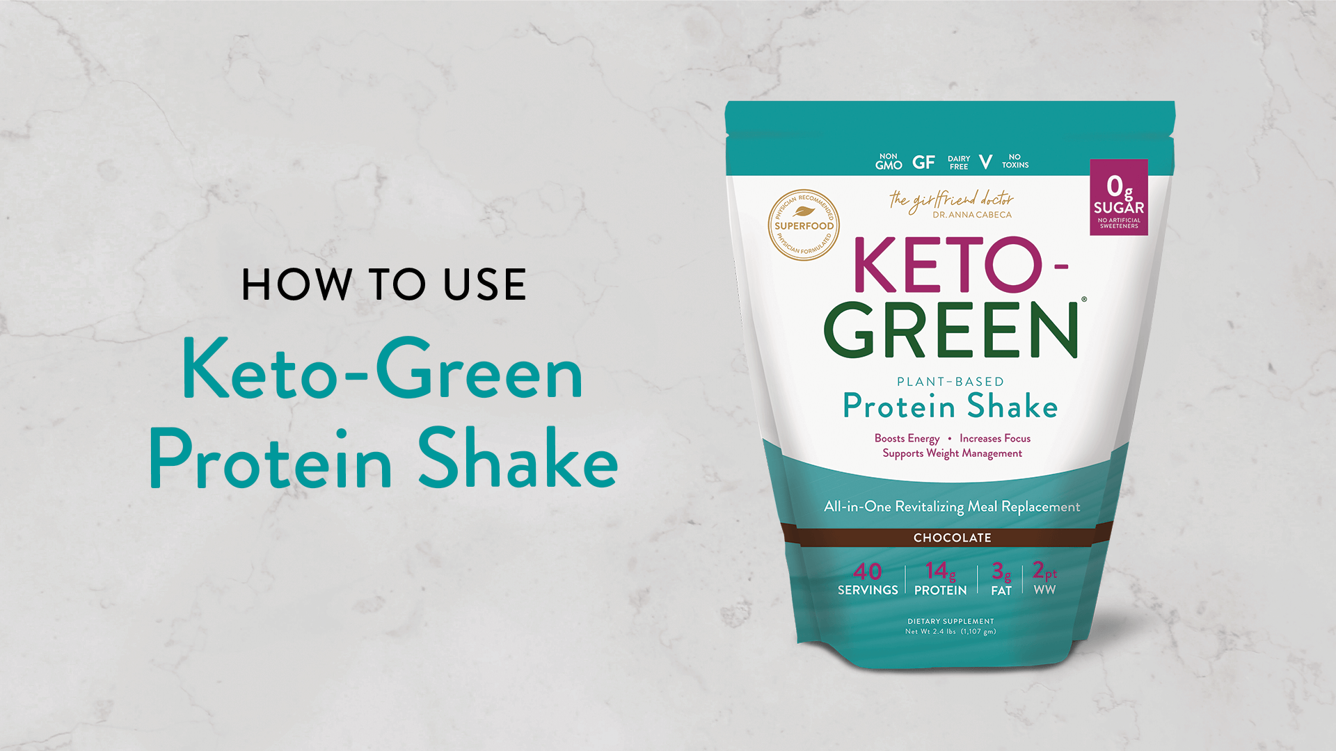 Load video: Dr. Anna Cabeca talks about how to use Keto-Green Protein Shake
