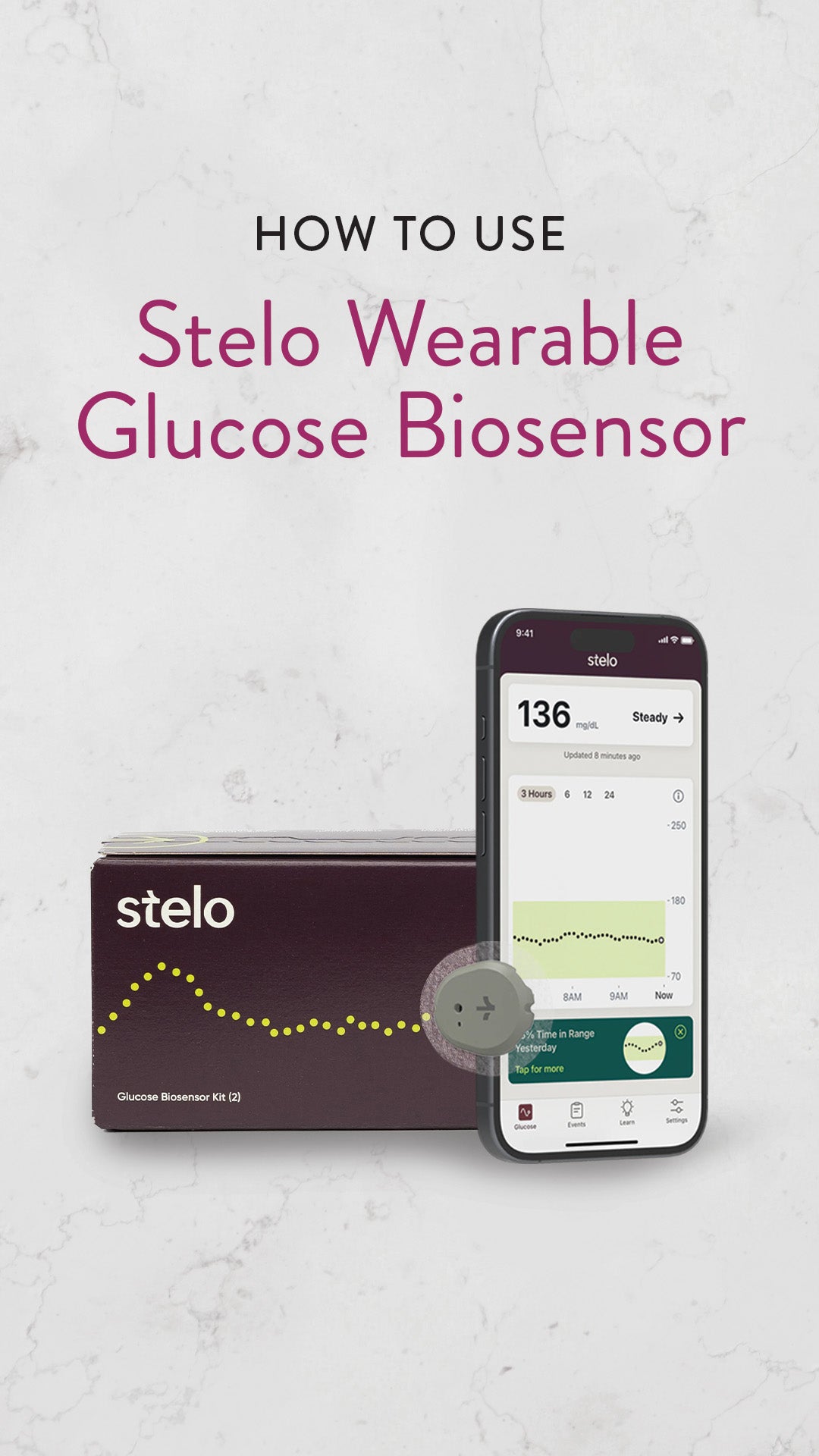 Stelo Wearable Glucose Biosensor 2-Pack (By Dexcom) | Dr Anna Cabeca