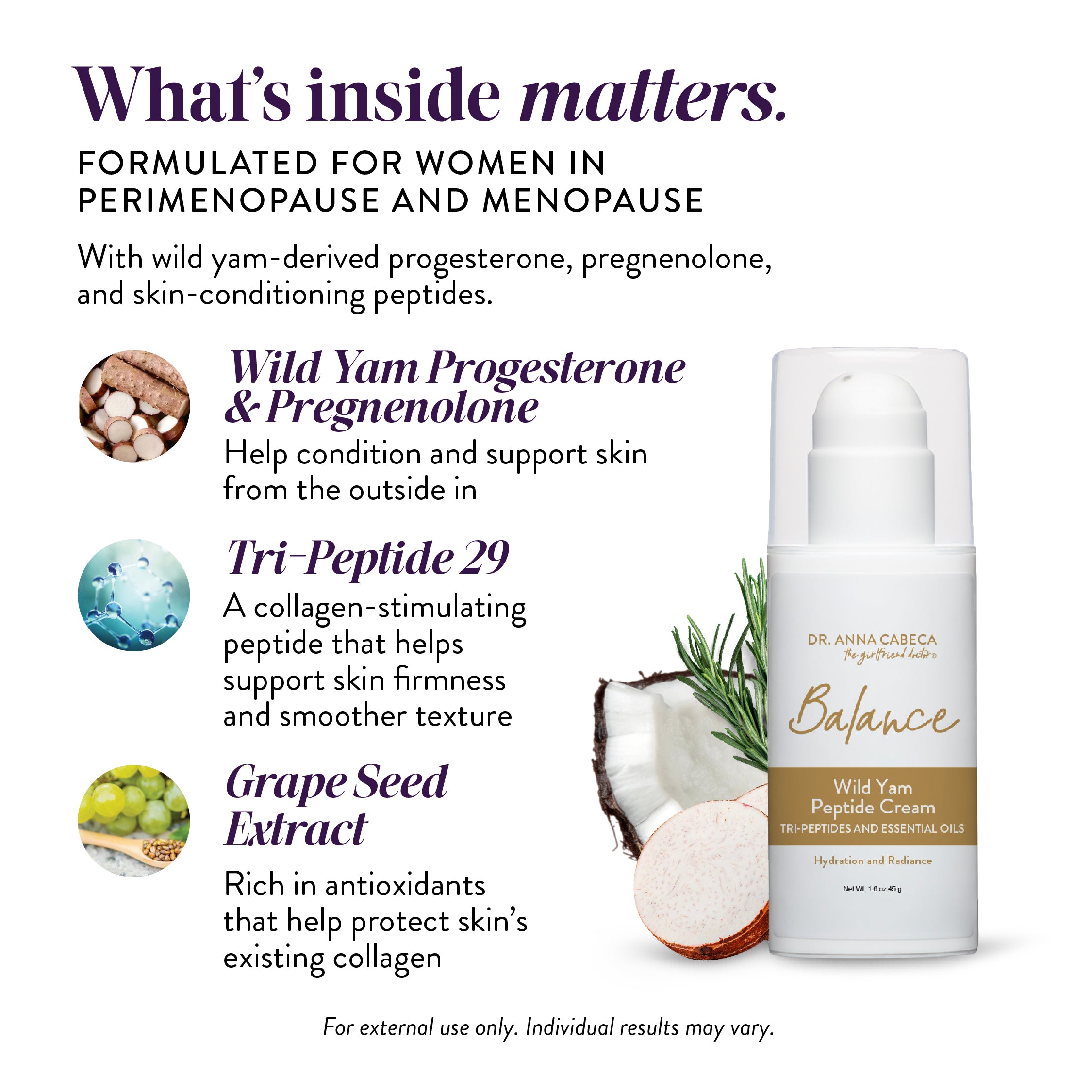 Wild Yam Cream for Menopause | Balance by Dr. Anna Cabeca