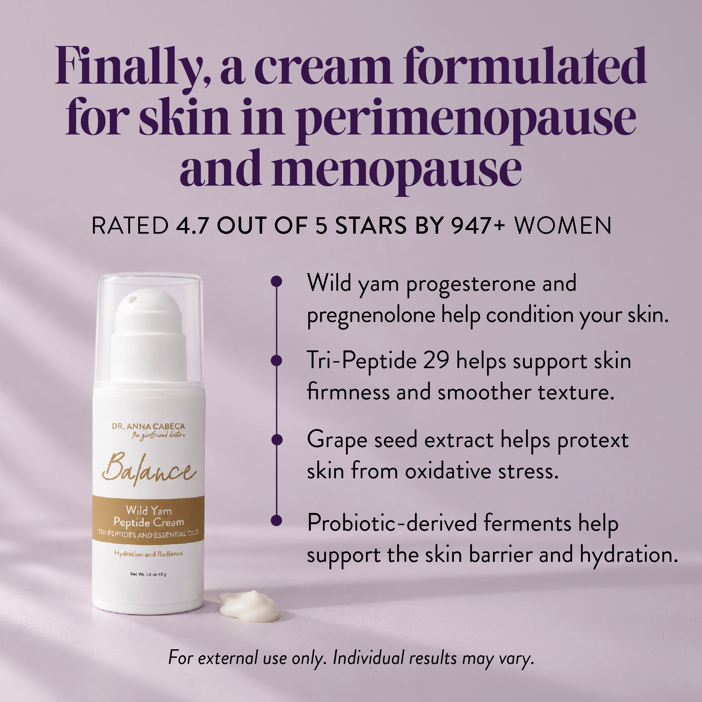 Wild Yam Cream for Menopause | Balance by Dr. Anna Cabeca