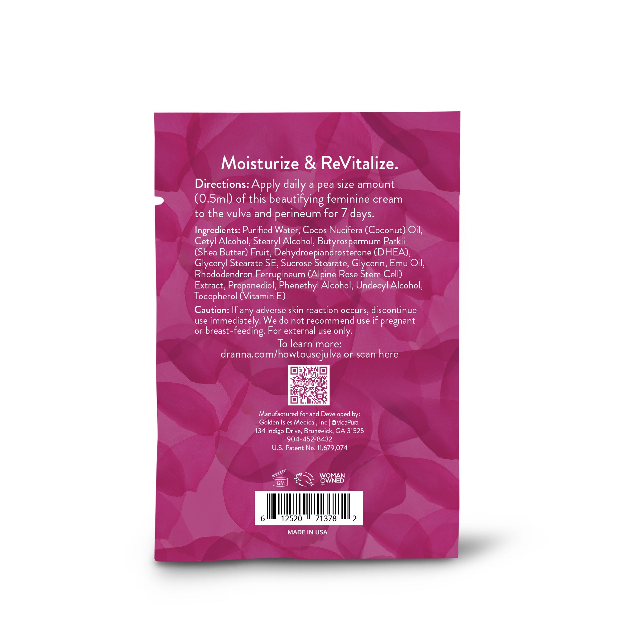 Julva® 7-Night Travel Pack: Vulvar Dryness Relief | Dr Anna Cabeca