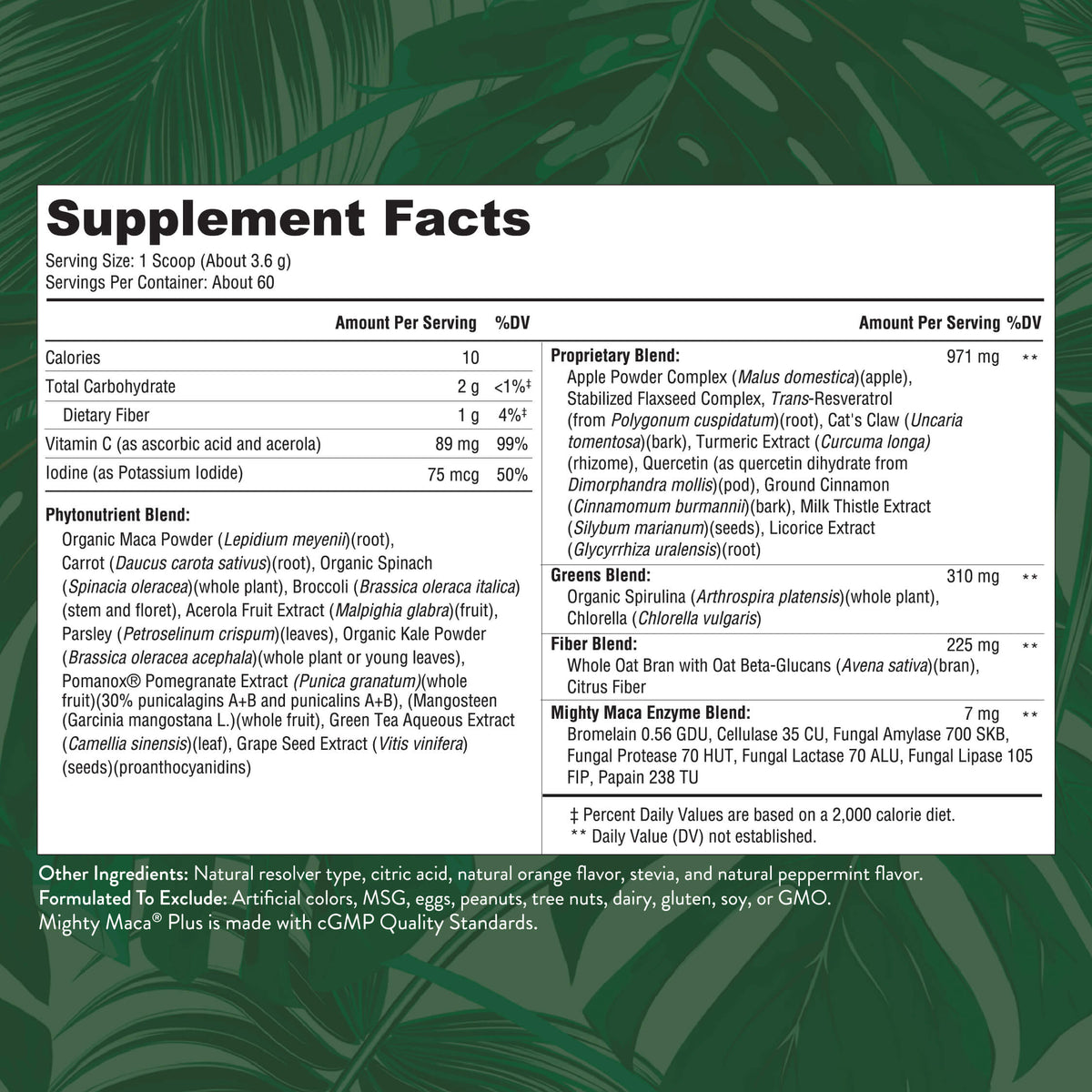 Mighty Maca® Plus Superfood Drink Mix for Hot Flashes & Energy Support