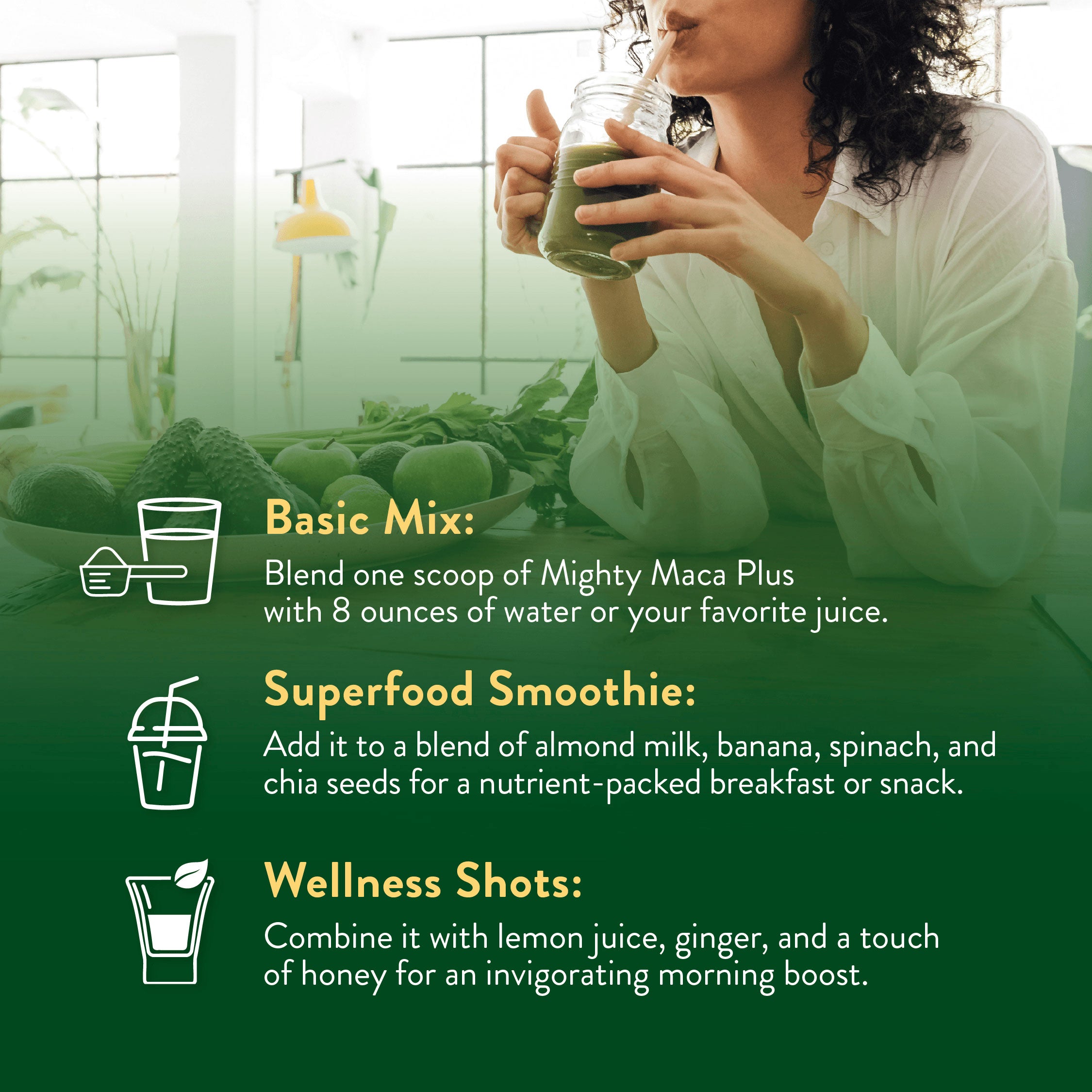Superfood Drink for Hot Flashes | Mighty Maca Plus | Dr Anna Cabeca