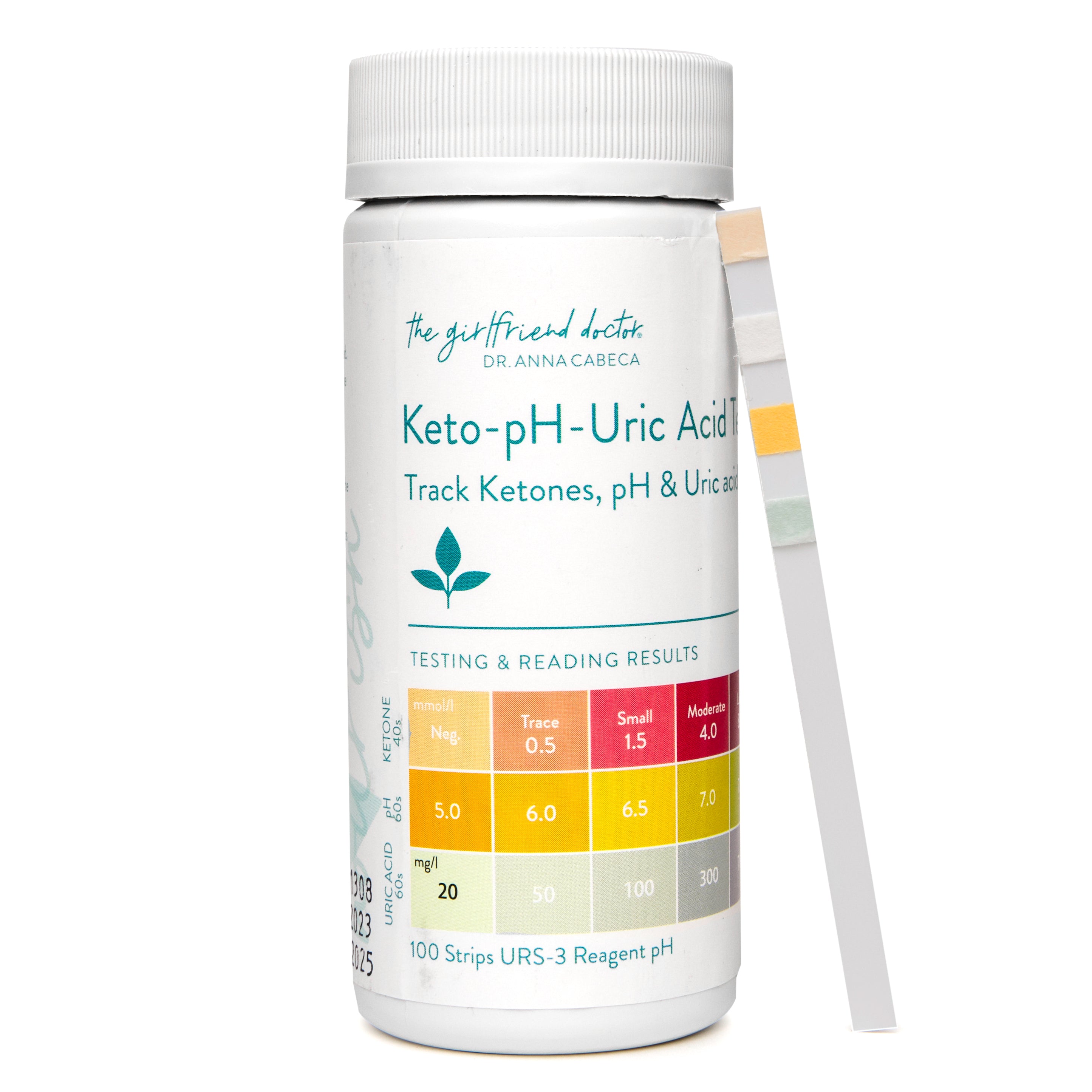 Keto Ph® Uric Acid Test Strips Ketone Strips Shop Dr Anna Cabeca